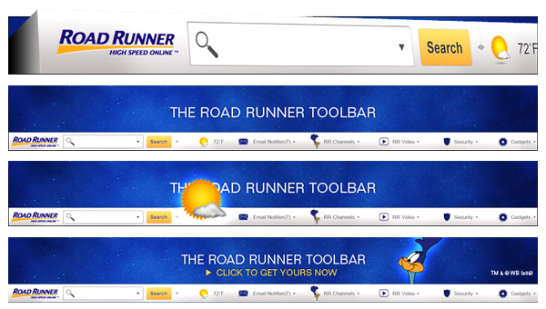 New Road Runner Web Browser Toolbar